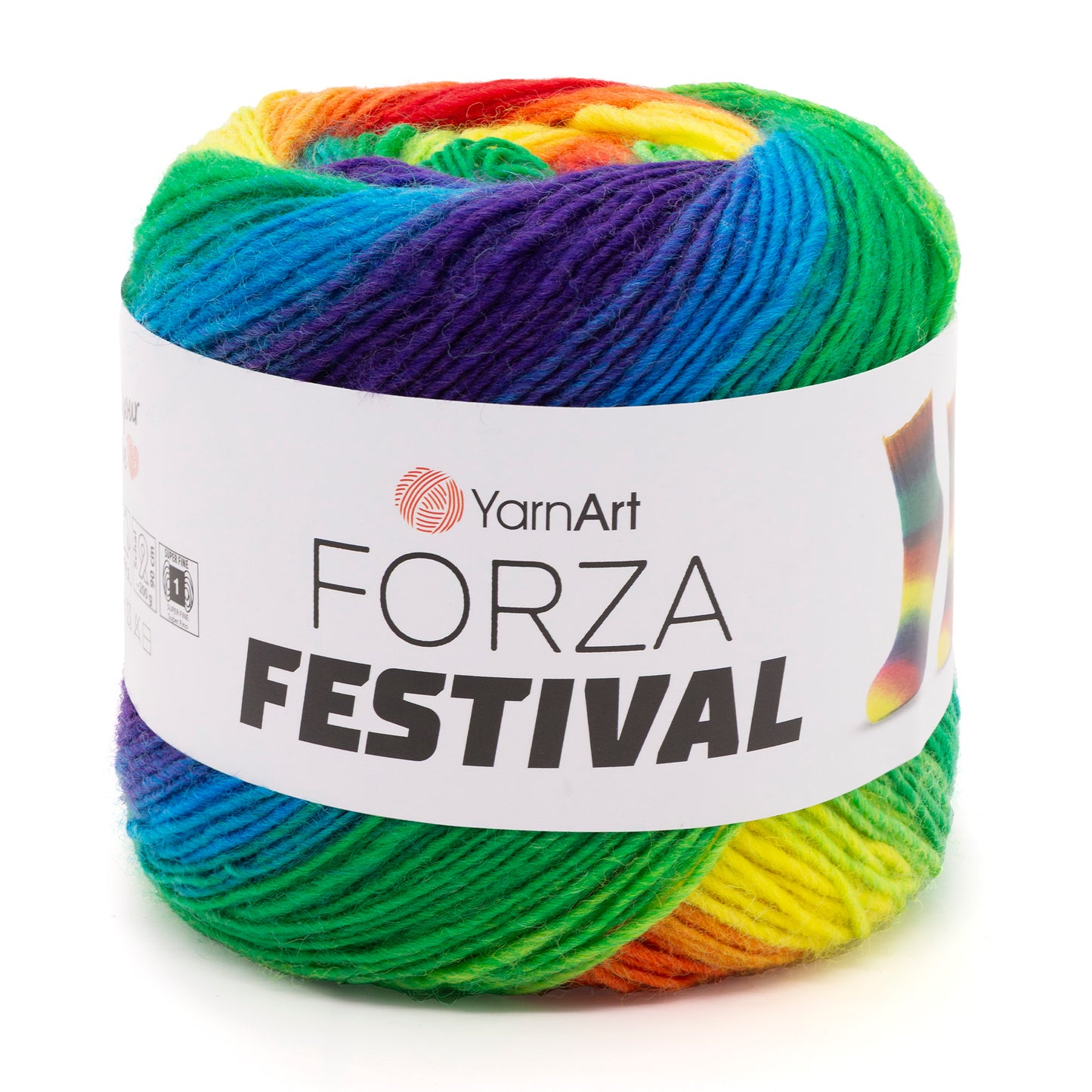YarnArt Forza Festival siūlai 100g (vilna, poliamidas)