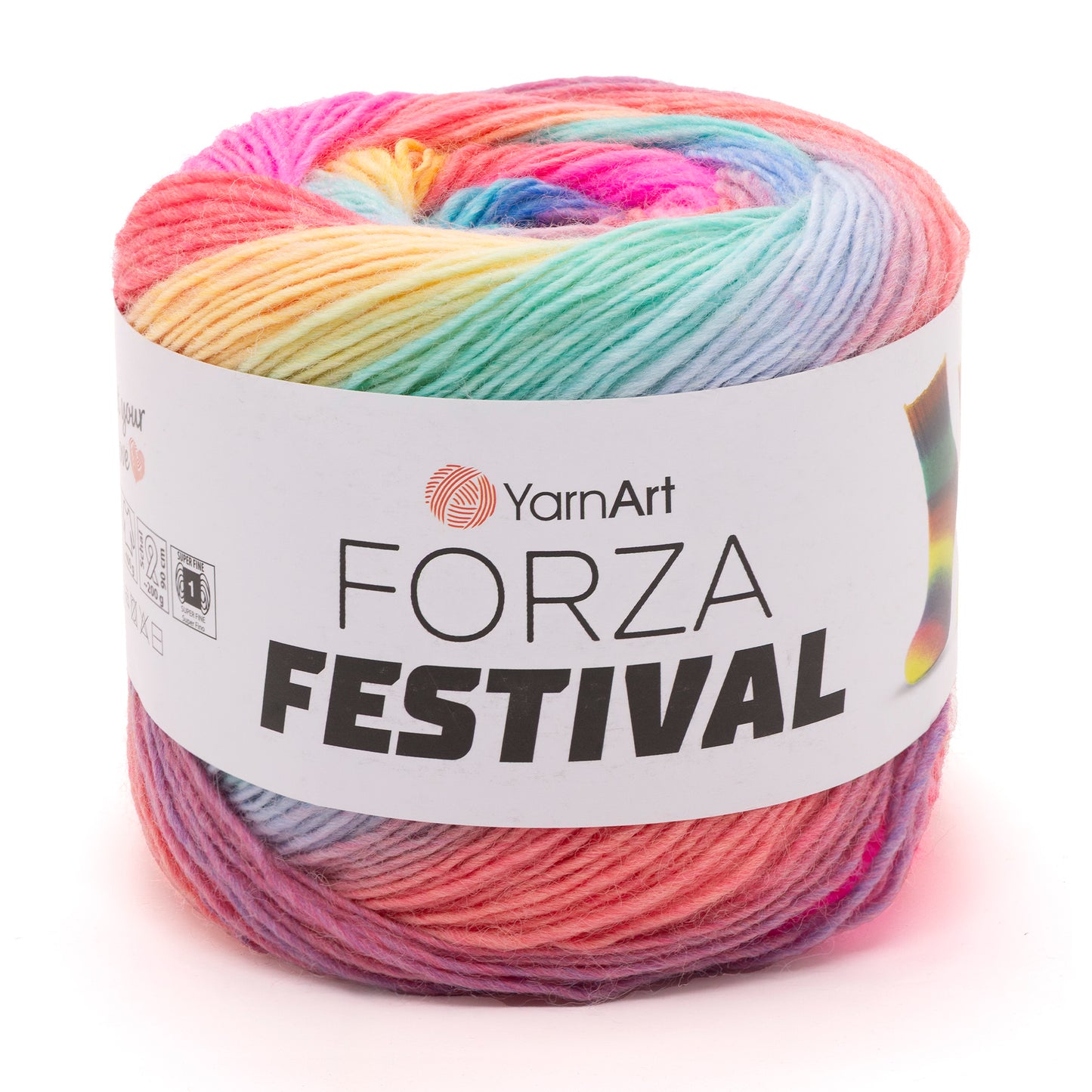 YarnArt Forza Festival siūlai 100g (vilna, poliamidas)