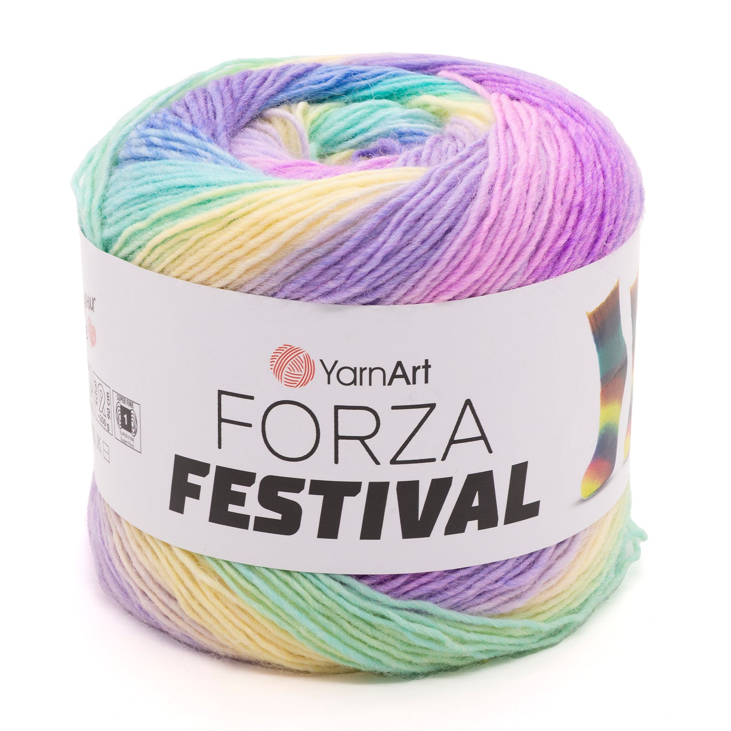 YarnArt Forza Festival siūlai 100g (vilna, poliamidas)