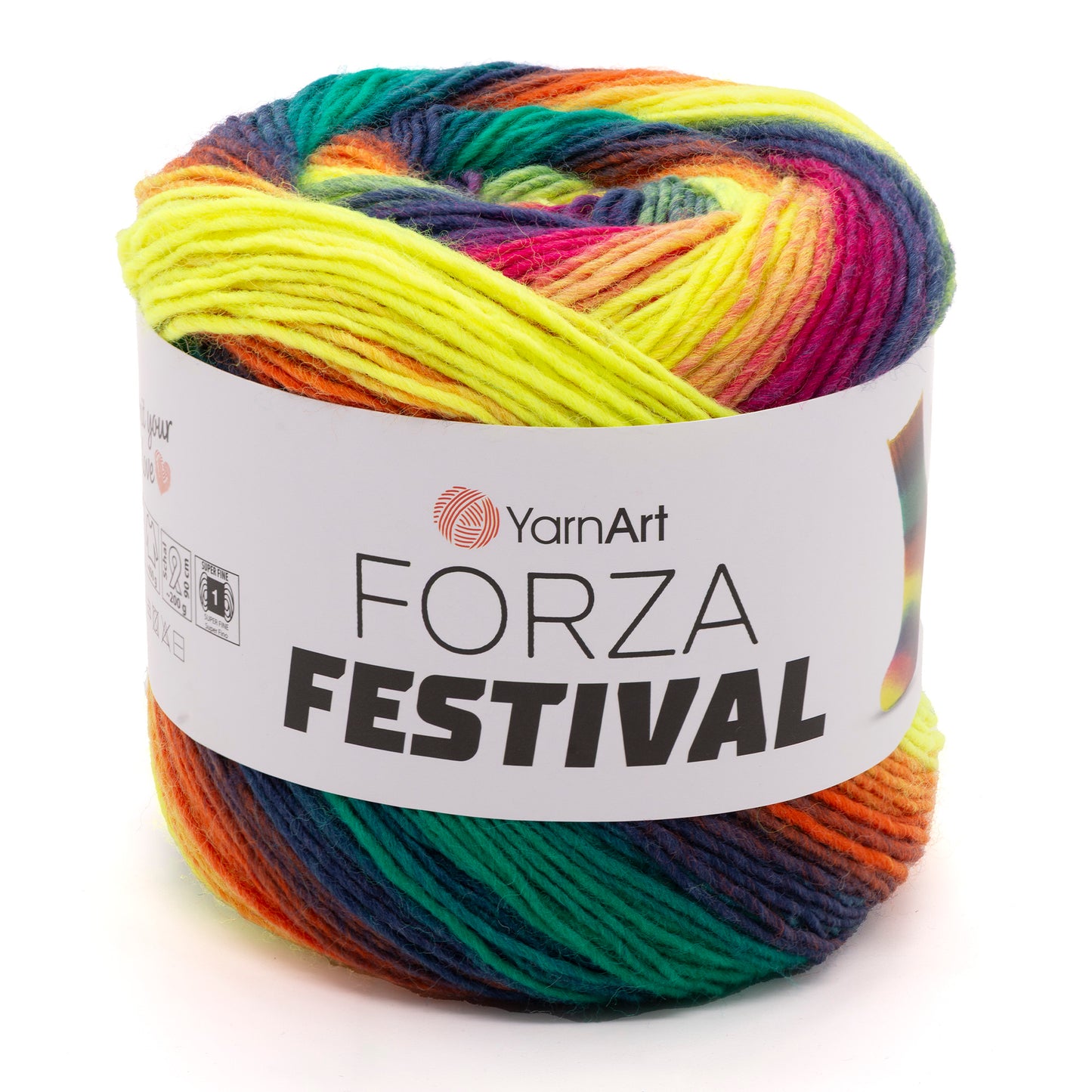 YarnArt Forza Festival siūlai 100g (vilna, poliamidas)