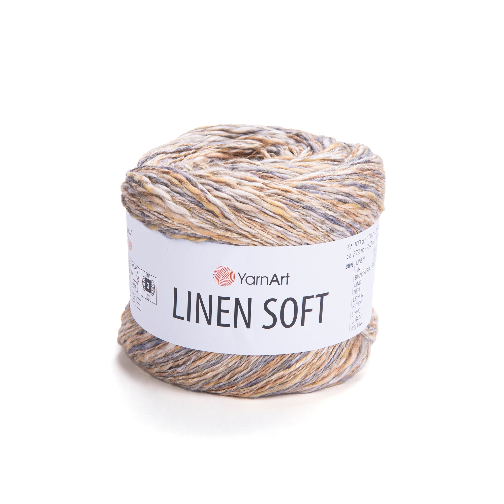 ルリアン  YarnArt Linen Soft siūlai 100g (linas, viskozė, medvilnė