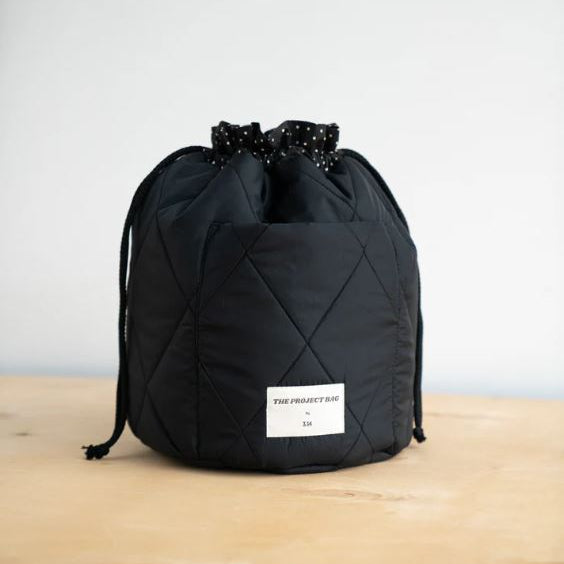 3.14 Black Project Bag (Mezgėjos krepšys)