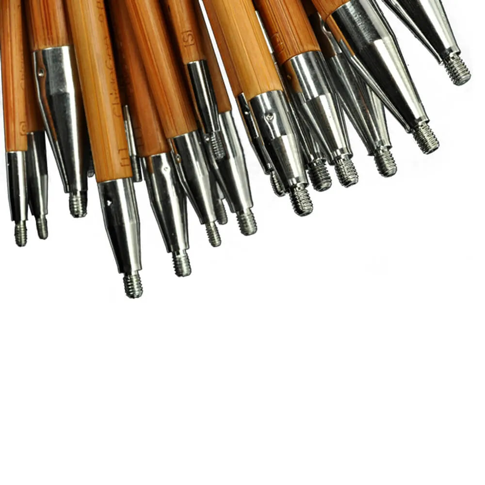 ChiaoGoo Spin bambukiniai prisukami virbalai 10cm - 13cm