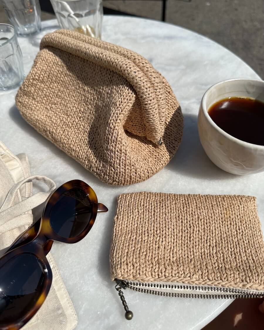 PetiteKnit medžiaga "Small frame clutch" (Juno bag)