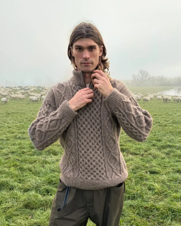 PetiteKnit Dagmar Zipper Sweater Man - Schema