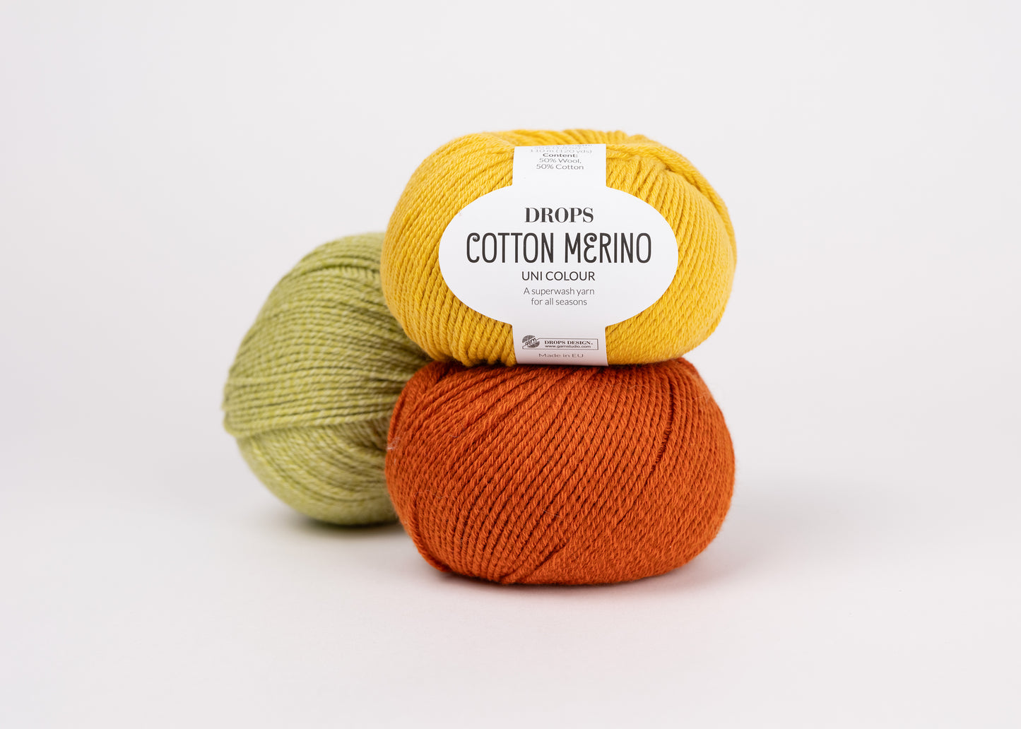 DROPS Cotton Merino mezgimo siūlai 50g (merino vilna, medvilnė)