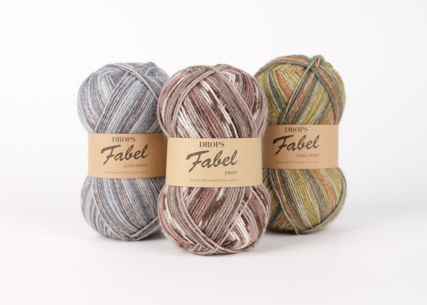 DROPS Fabel mezgimo siūlai 50g (vilna, poliamidas)