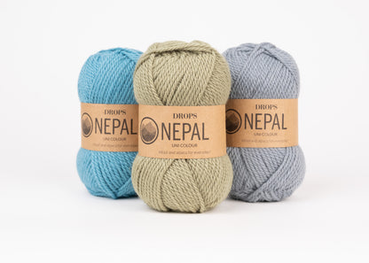 DROPS Nepal mezgimo siūlai 50g (vilna, alpaka)