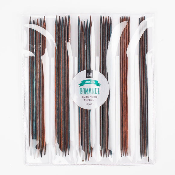 Drops Romance medinių mezgimo virbalų rinkinys 20cm