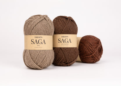 DROPS Saga mezgimo siūlai 50g (vilna)