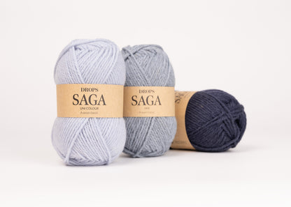 DROPS Saga mezgimo siūlai 50g (vilna)