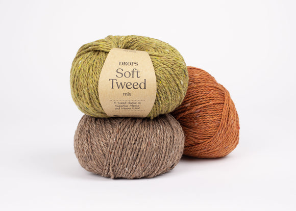 DROPS Soft Tweed knitting yarn 50g (wool, alpaca, viscose)