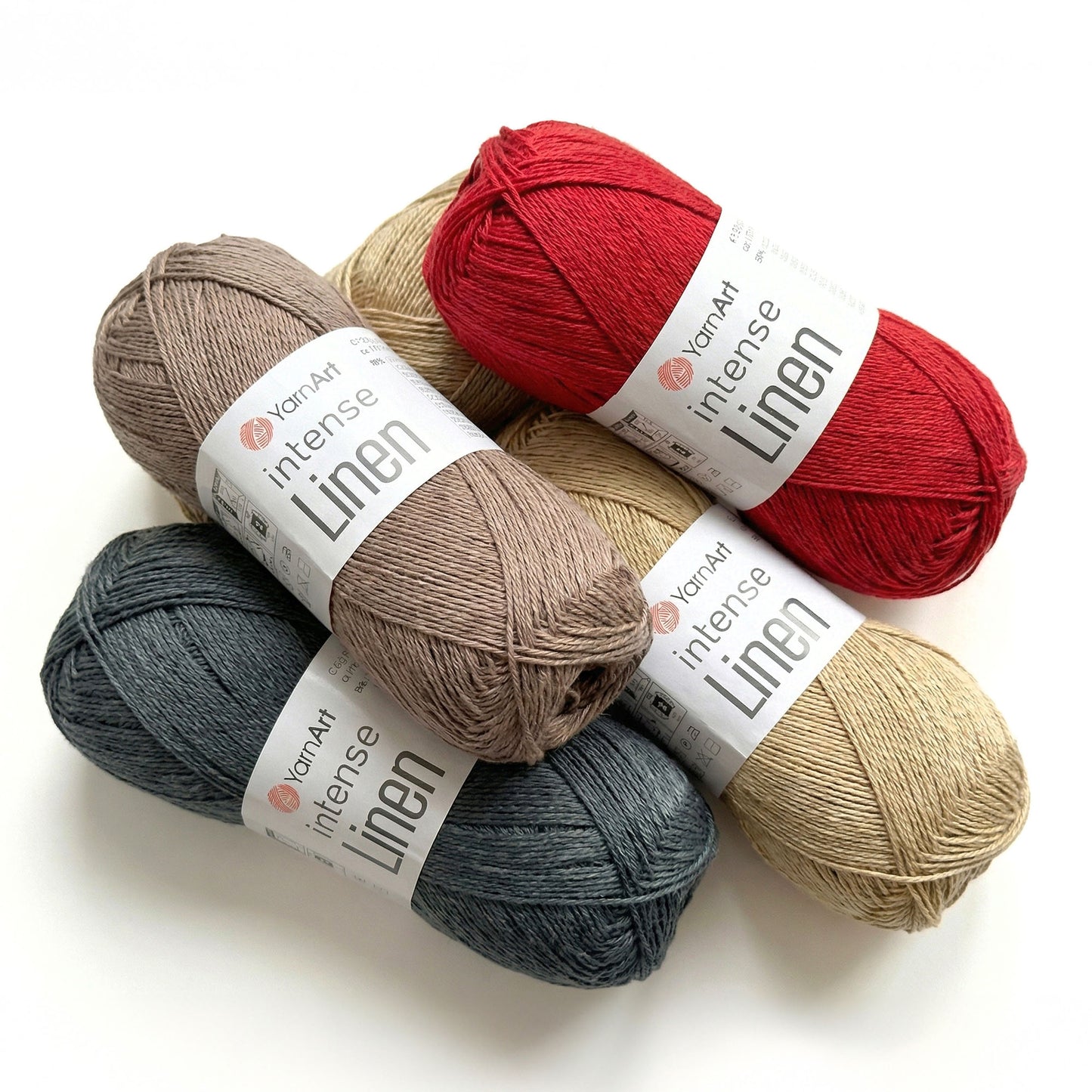 YarnArt Intense Linen siūlai 50g (medvilnė, viskozė)