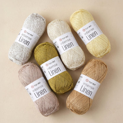 YarnArt Intense Linen siūlai 50g (medvilnė, viskozė)