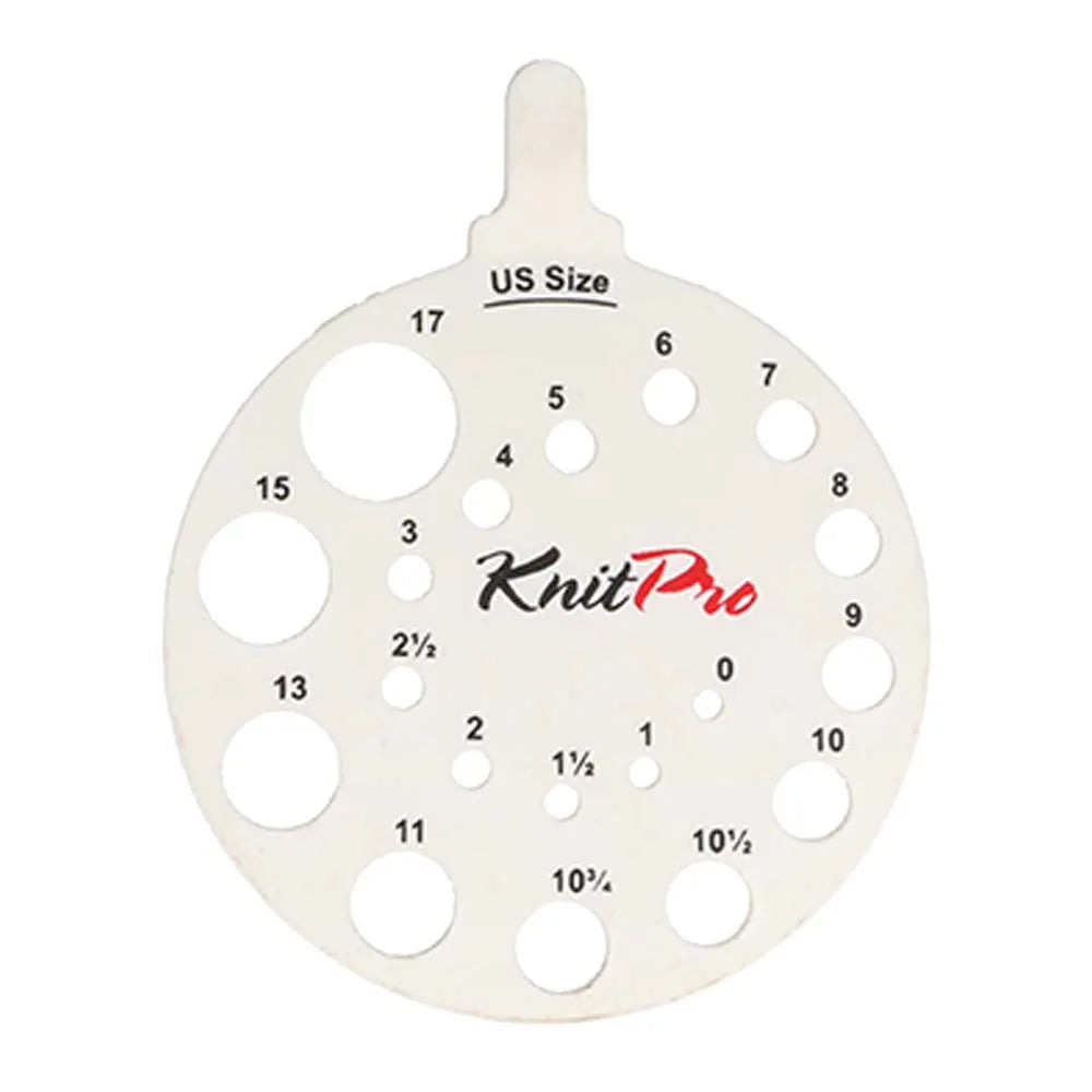 KnitPro virbalų storio matuoklis (baltas)
