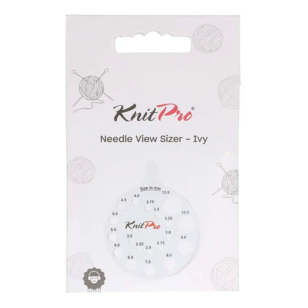 KnitPro virbalų storio matuoklis (baltas)