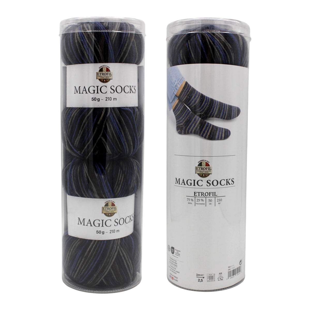 Etrofil Magic Socks Kit (vilna, poliamidas)