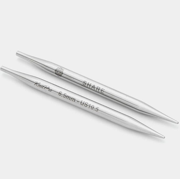 KnitPro Mindful metaliniai prisukami virbalai 10cm - 13cm