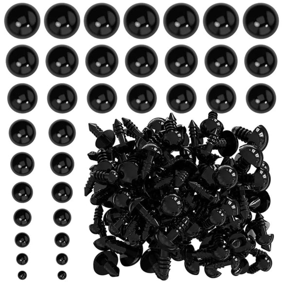 Safety eyes for toys 6-20mm (Black)
