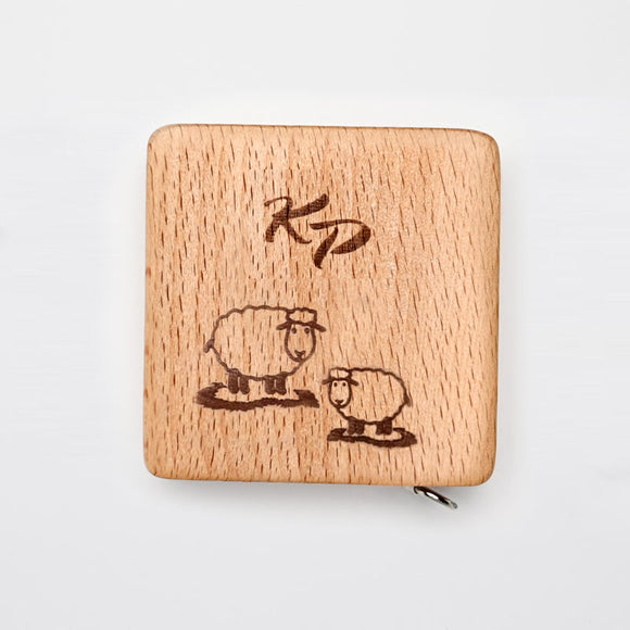KnitPro wooden measuring tape 150cm (square)