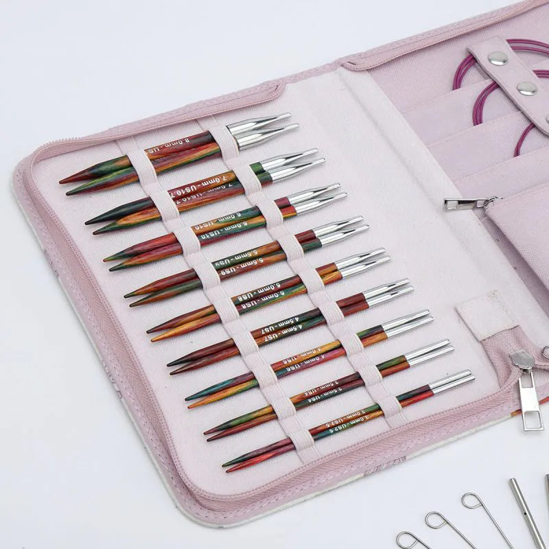 KnitPro Symfonie 2 Deluxe 13cm prisukamų virbalų rinkinys