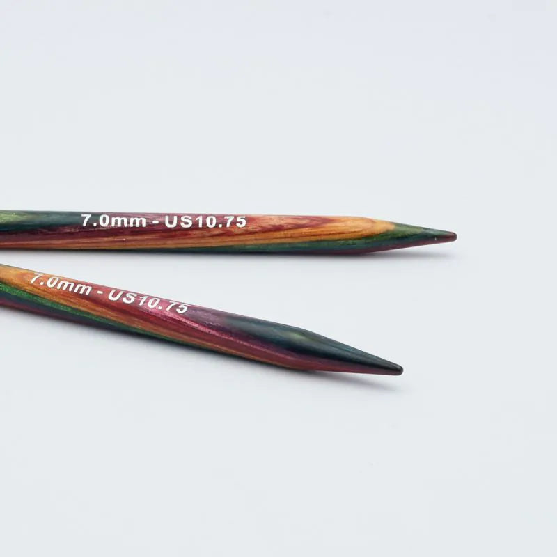 KnitPro Symfonie 2 mediniai prisukami virbalai 10cm-13cm