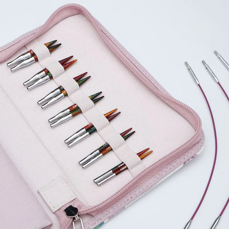 KnitPro Symfonie 2 trumpų 5cm prisukamų virbalų rinkinys