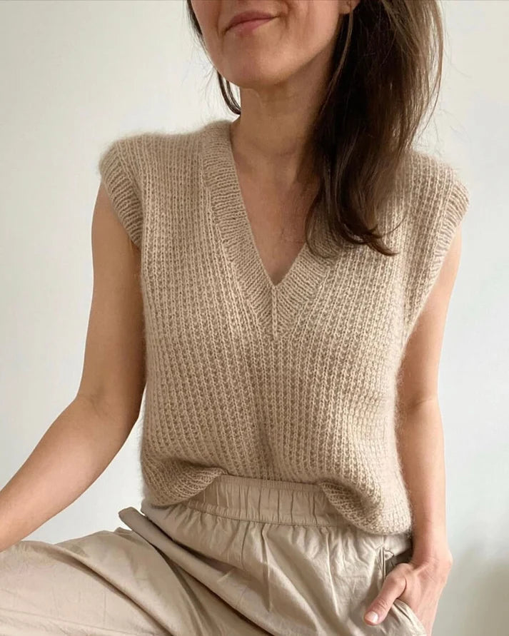 PetiteKnit Friday Slipover V-neck - Schema
