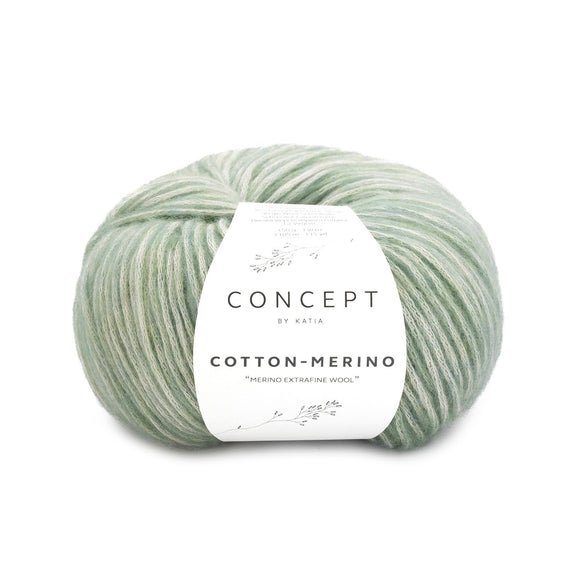 Concept By Katia Cotton-Merino siūlai 50g (merino vilna, medvilnė)