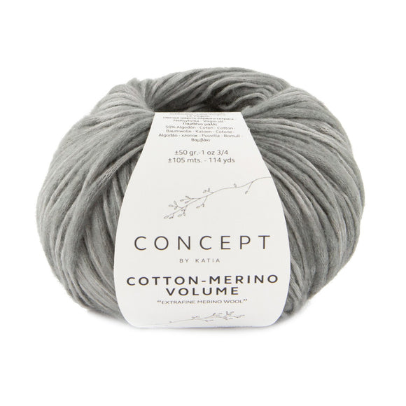 Concept By Katia Cotton-Merino Volume siūlai 50g (merino vilna, medvilnė)
